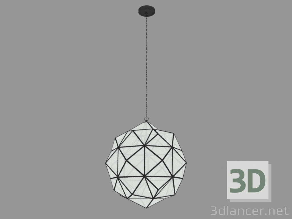 3d model Lámpara colgante Granada Lantern (acero pintado) - vista previa