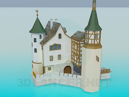 3D Modell Schloss - Vorschau