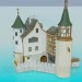 3D modeli Castle - önizleme