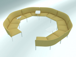 Sofa modular round ADD Round in