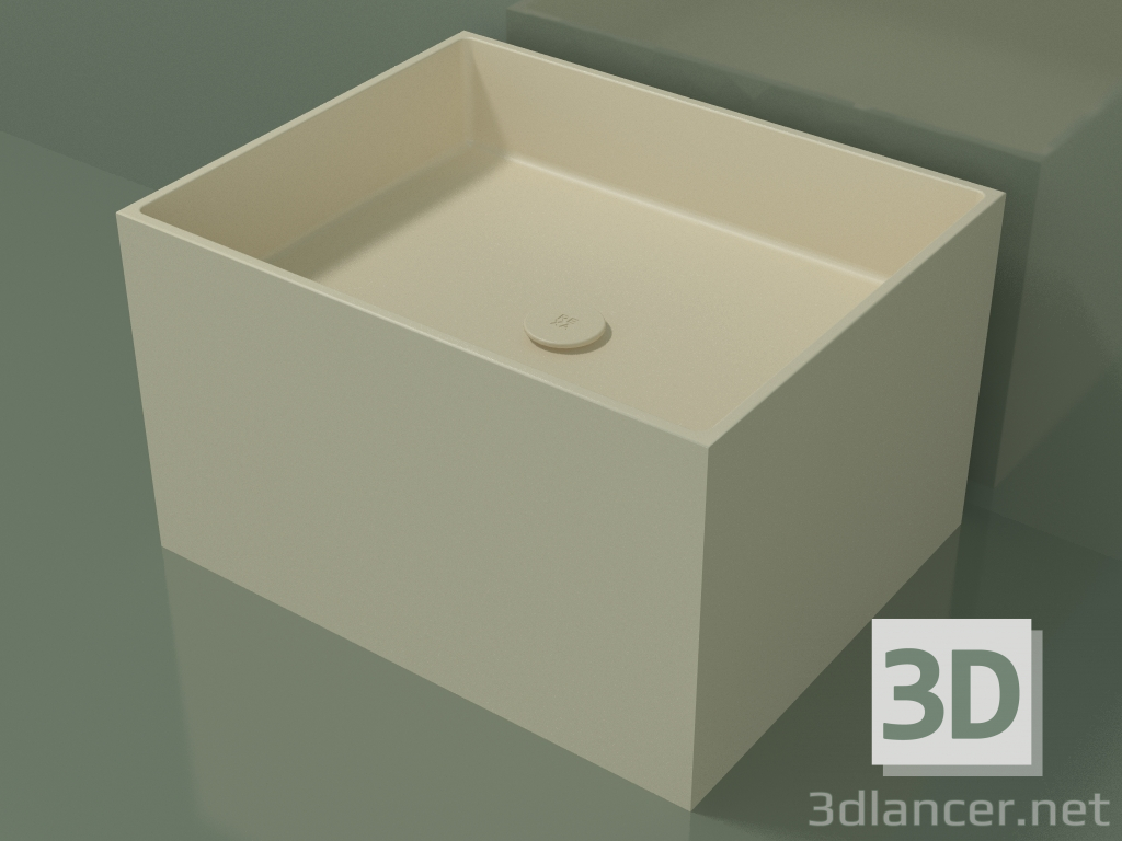 3d model Lavabo sobre encimera (01UN32301, Bone C39, L 60, P 48, H 36 cm) - vista previa