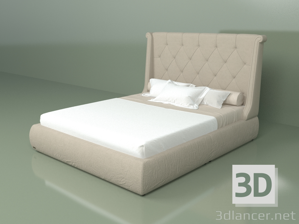 3D Modell Doppelbett Bordeaux 1,6 m² - Vorschau