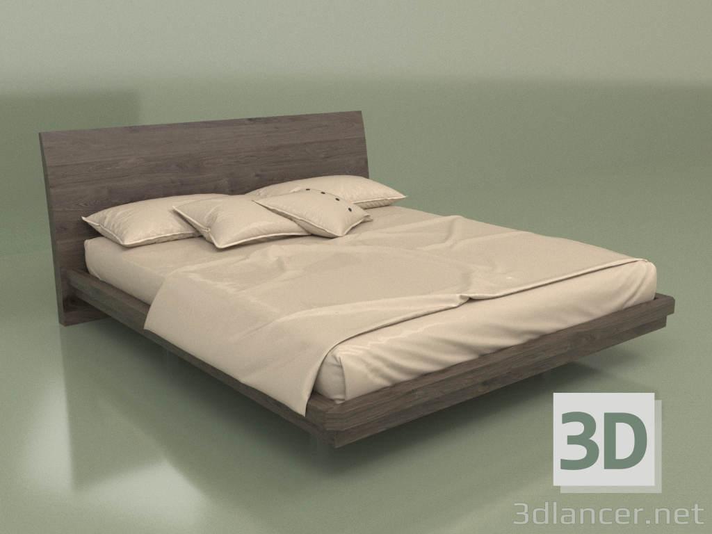 modello 3D Letto matrimoniale Mn 2018 (Moka) - anteprima