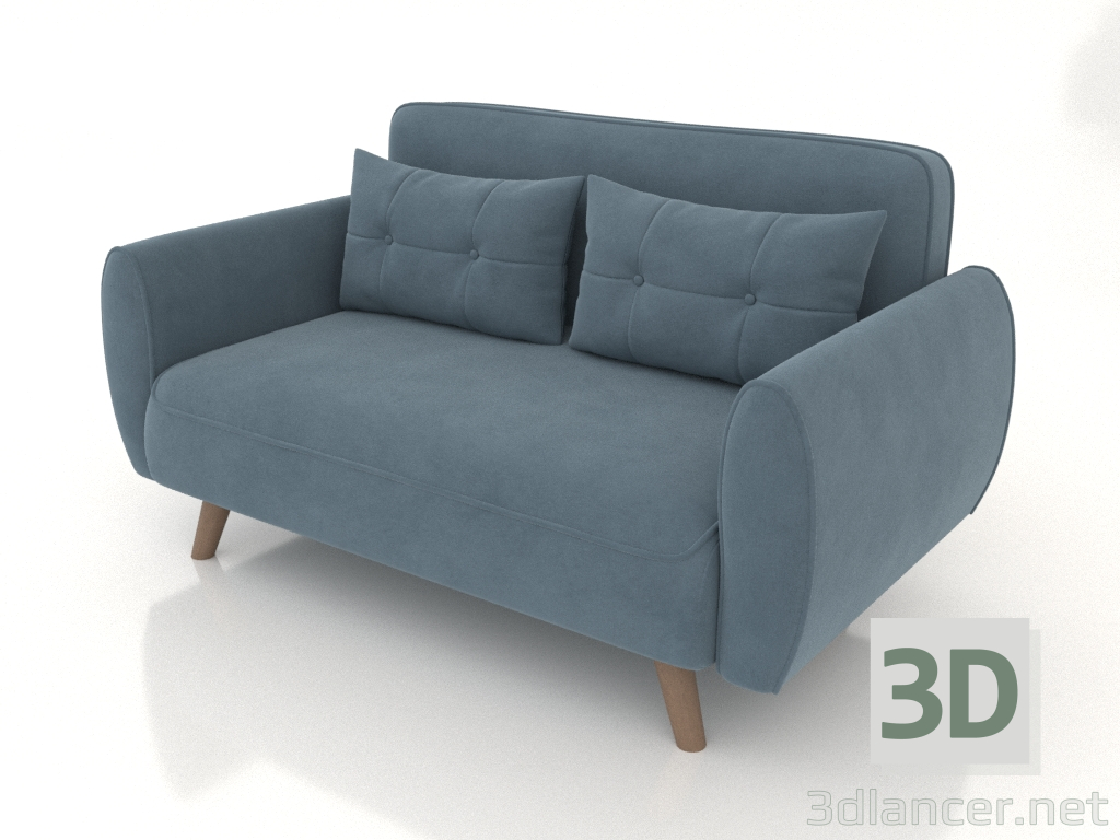 3d model Sofá cama Charm (azul cielo) - vista previa