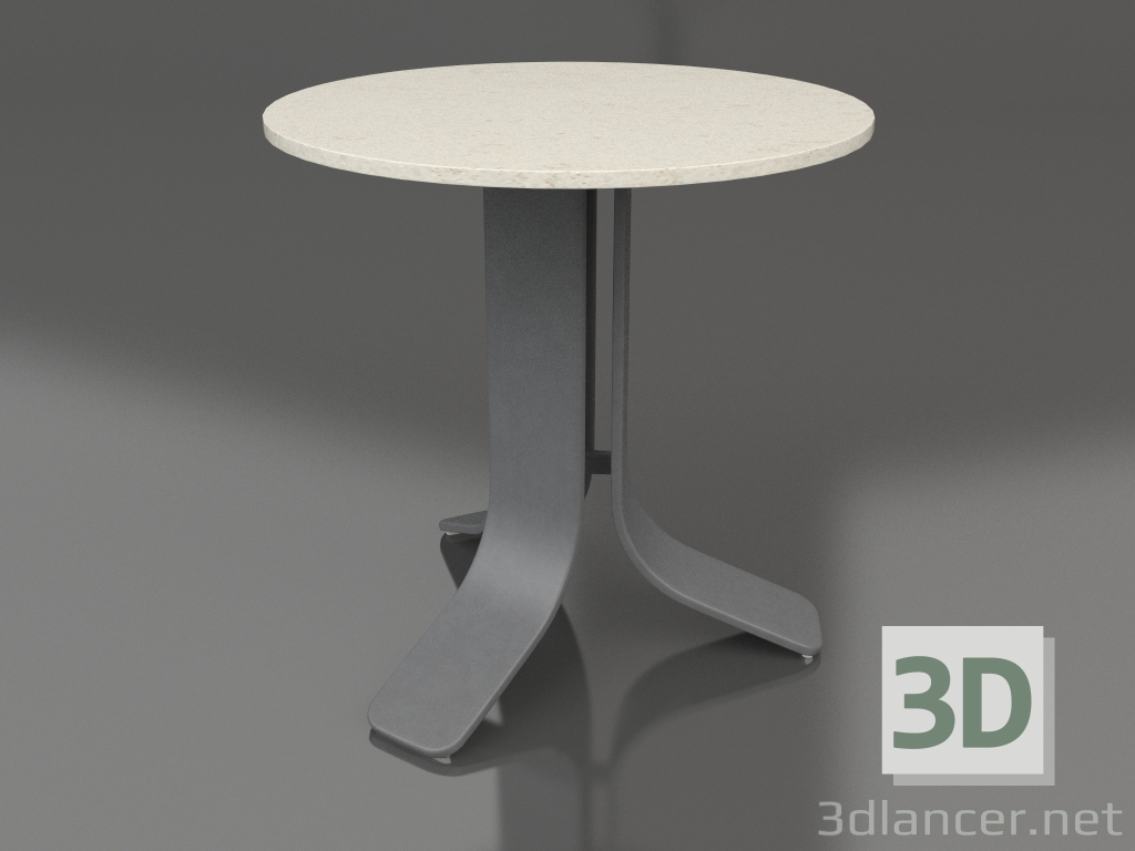 3d модель Стол кофейный Ø50 (Anthracite, DEKTON Danae) – превью