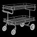 3d bar trolley Restoration Hardware model buy - render