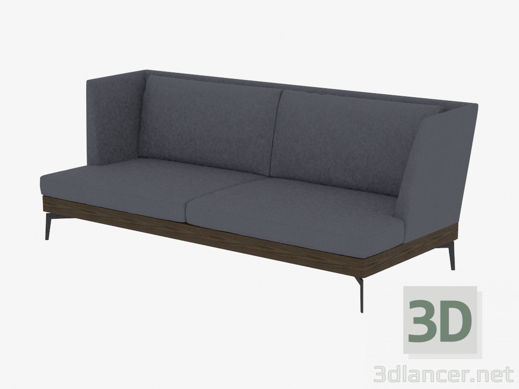 3d model Divan straight double div 225 - preview