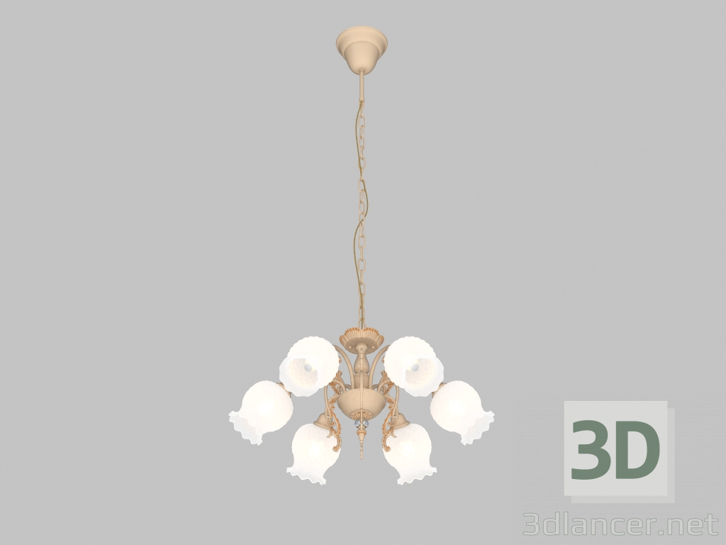 modello 3D Lampadario Parma (1385-6PC) - anteprima