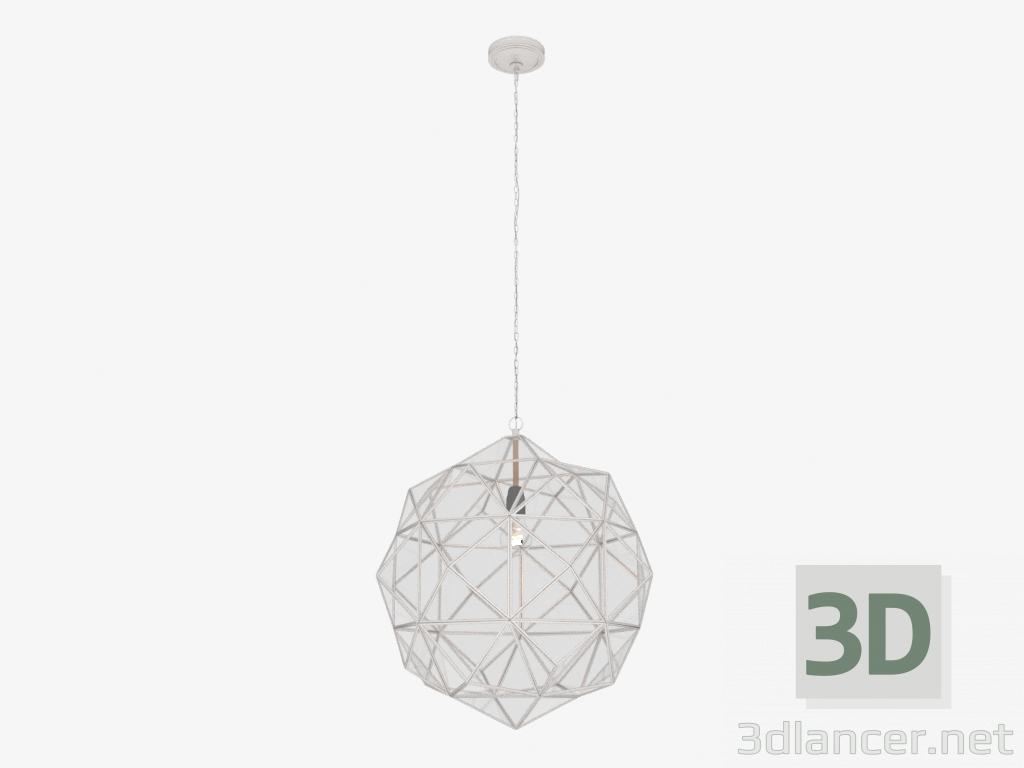 Modelo 3d Candeeiro suspenso Granada Lantern (prateado) - preview