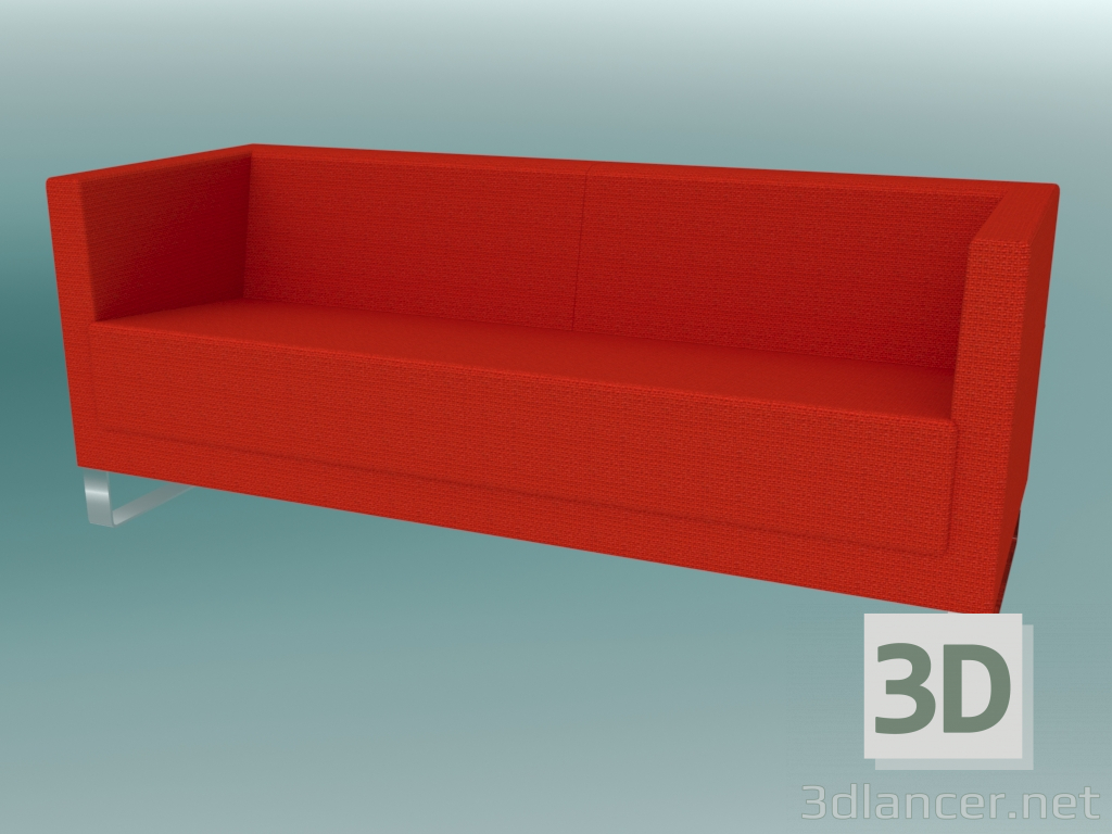 3d model Sofá triple, en consolas (VL3 V) - vista previa