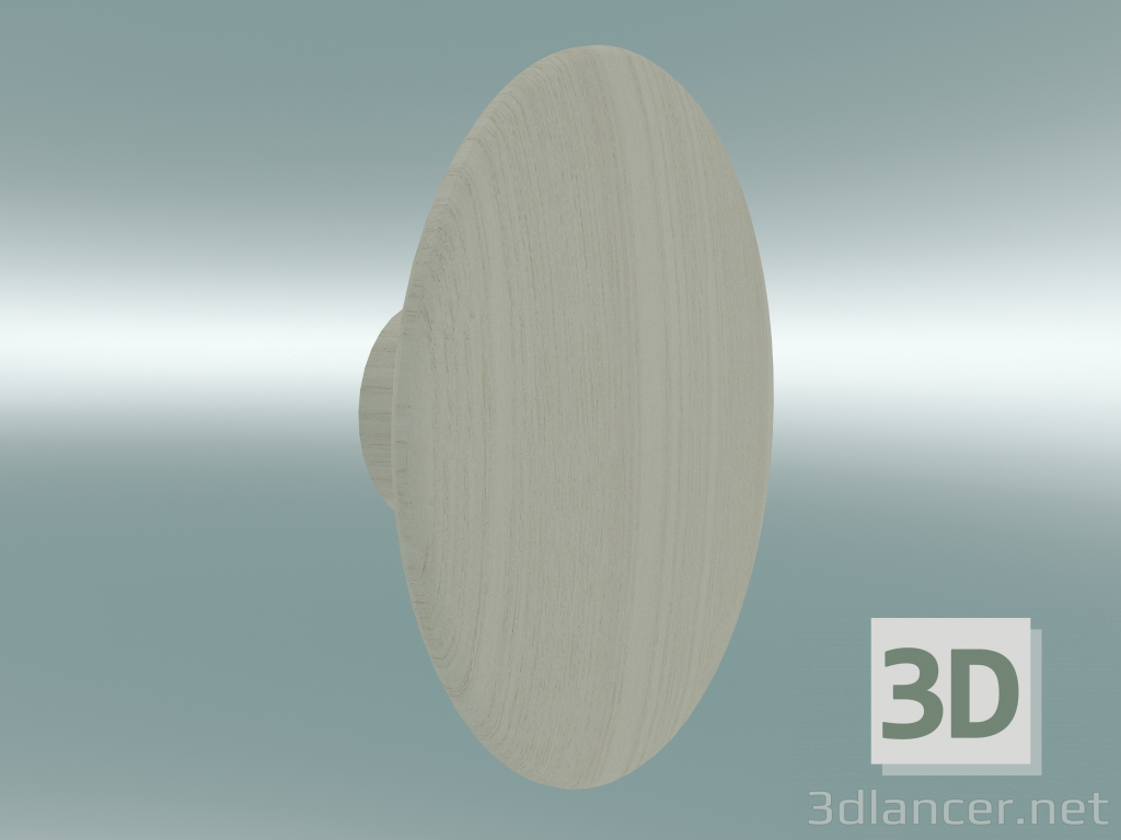 3d model Gancho para ropa Dots Wood (Ø13 cm, Fresno) - vista previa