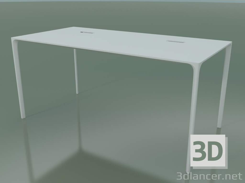 3D modeli Dikdörtgen ofis masası 0818 (H 74 - 79x160 cm, laminat Fenix F01, V12) - önizleme