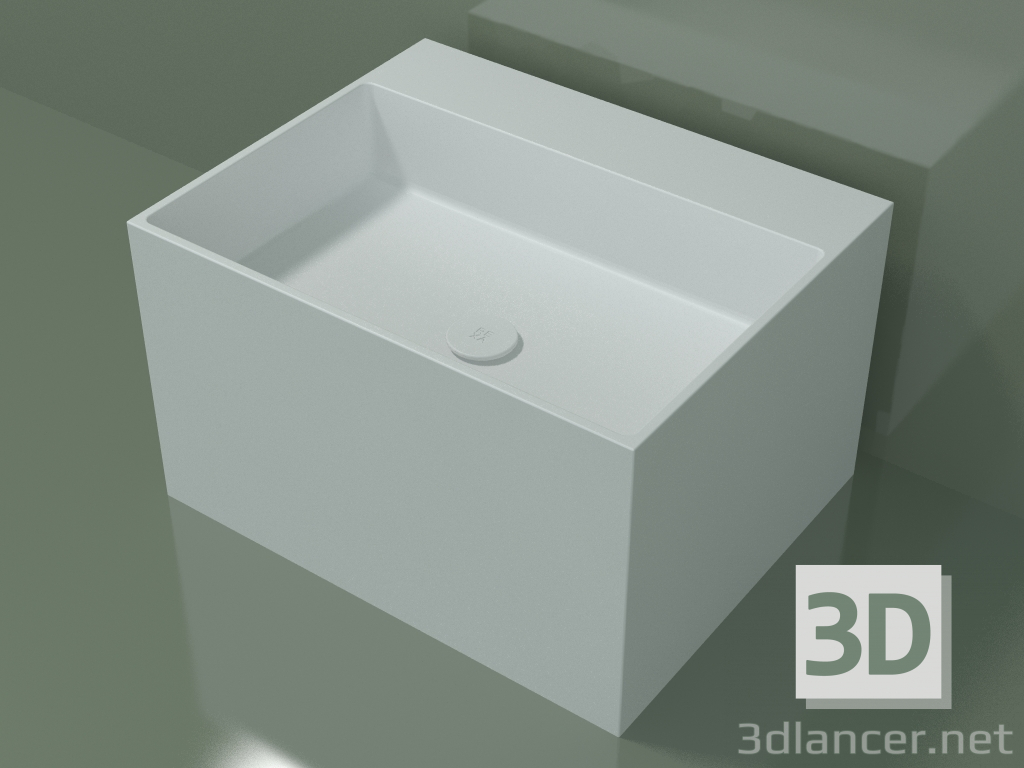 3d model Lavabo sobre encimera (01UN32302, Glacier White C01, L 60, P 48, H 36 cm) - vista previa