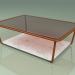 modèle 3D Table basse 002 (Verre Bronzé, Rouille Métallique, Marbre de Carrare) - preview