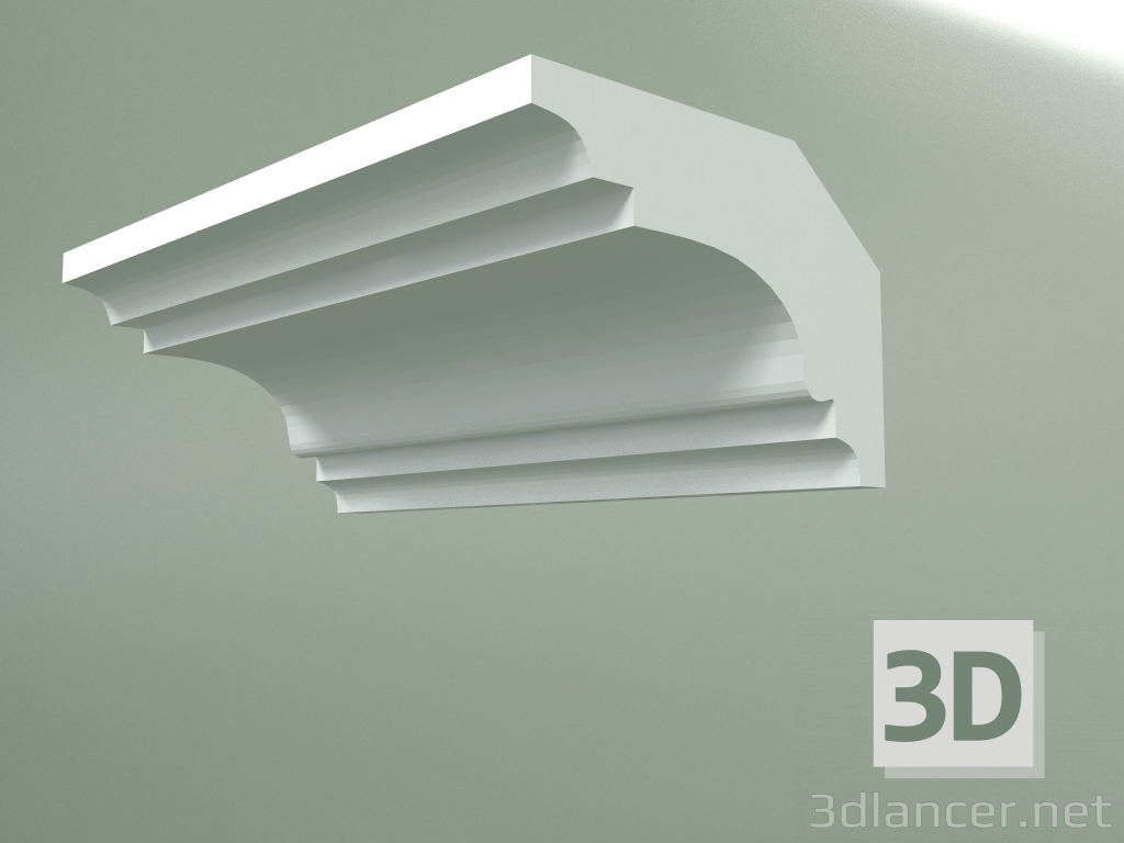 Modelo 3d Cornija de gesso (plinto de teto) KT185-1 - preview