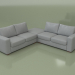 3D Modell Ecksofa mit Puff Morti (Lounge 13) - Vorschau