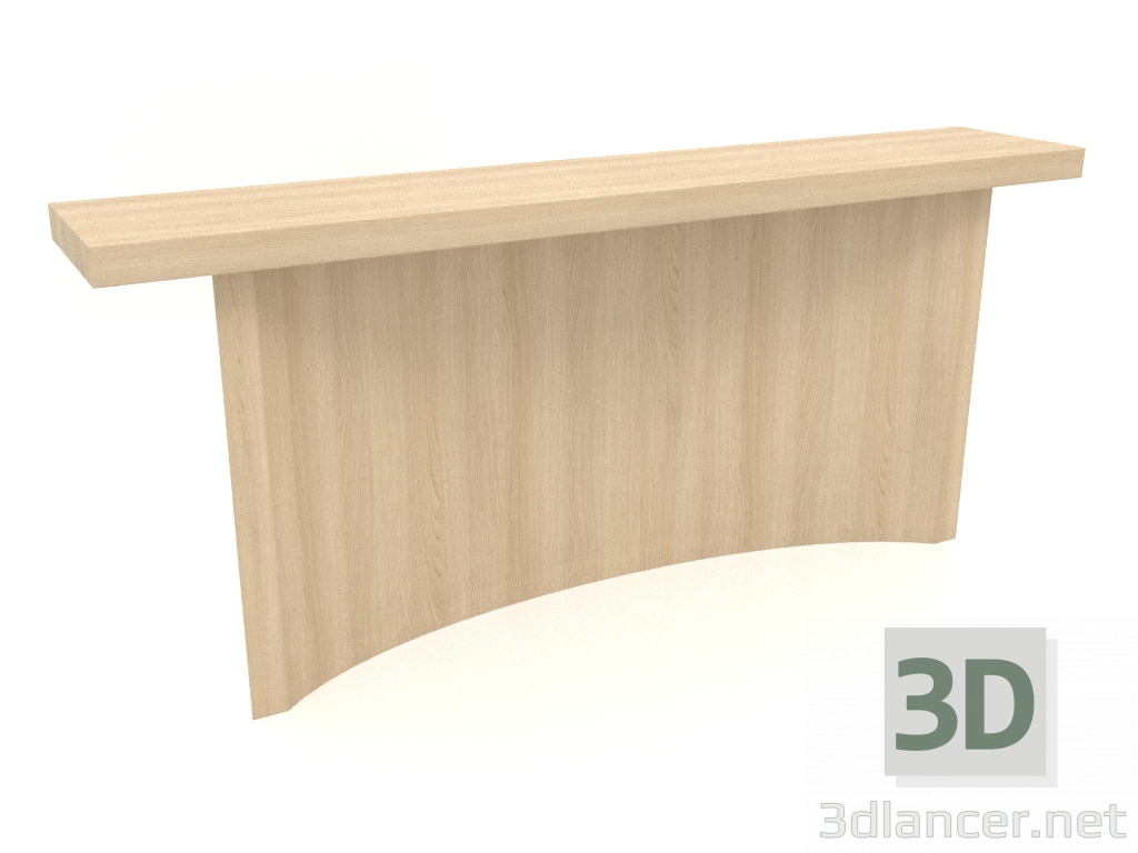 3D Modell Konsole KT 06 (1600x300x700, Holz weiß) - Vorschau