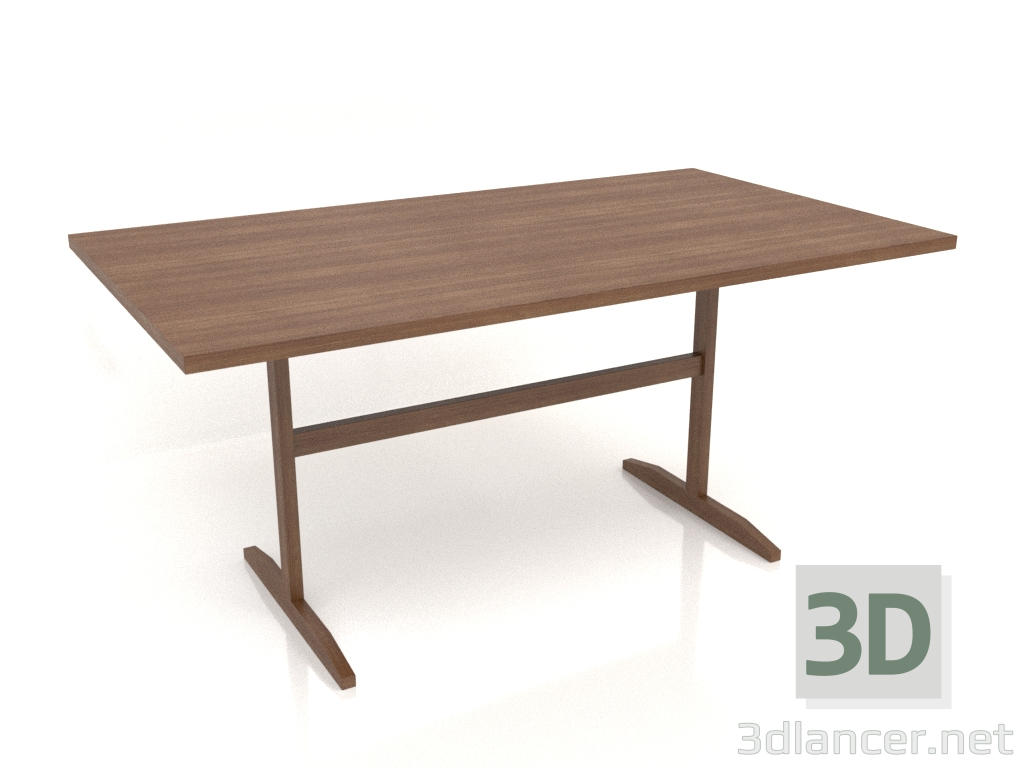 modello 3D Tavolo da pranzo DT 12 (1600x900x750, legno marrone chiaro) - anteprima