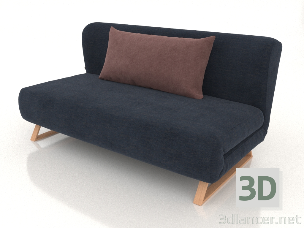 Modelo 3d Sofá cama Rosy 3 lugares (azul-coral) - preview