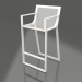 3d model High stool with a high back and armrests (Agate gray) - preview