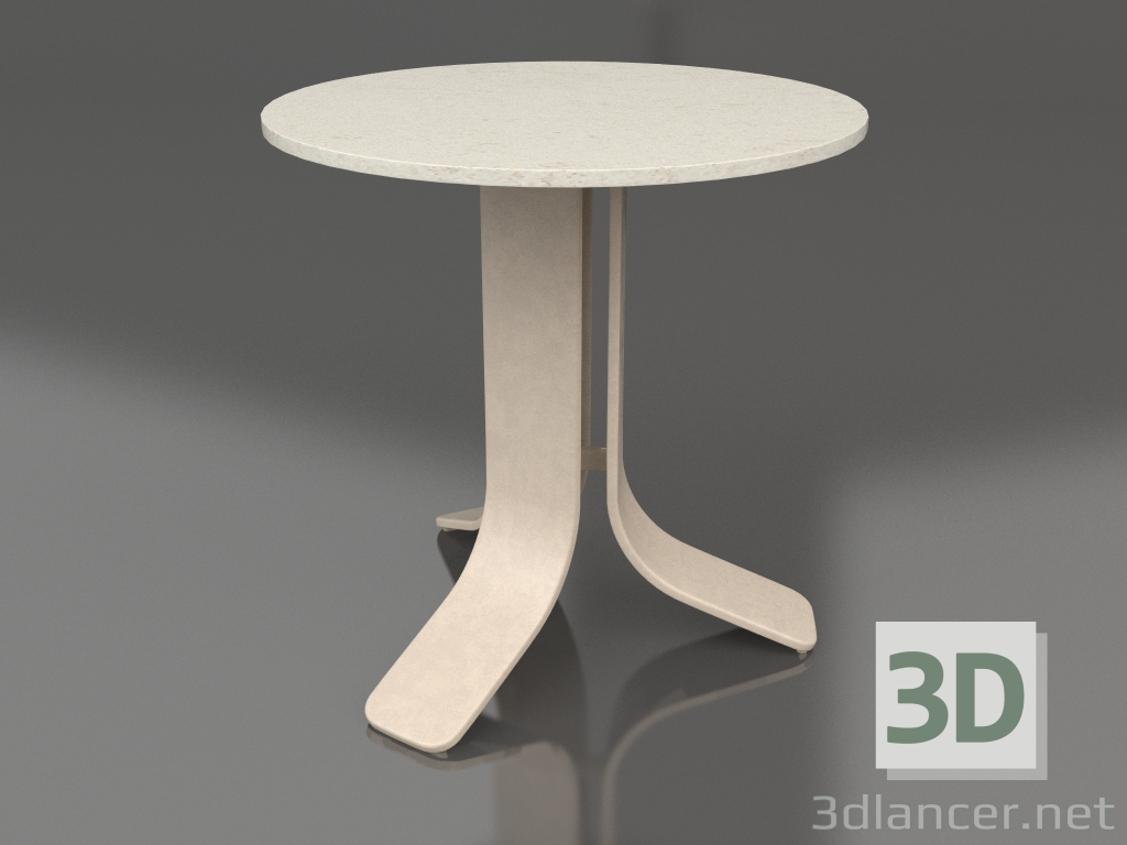 3d модель Стіл кавовий Ø50 (Sand, DEKTON Danae) – превью