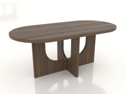 Table à manger OVAL 1800x900 mm (frêne éclairci noyer)