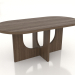 modèle 3D Table à manger OVAL 1800x900 mm (frêne éclairci noyer) - preview