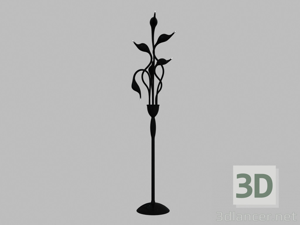 modèle 3D Cigno ml8098-6a Lampadaire noir - preview