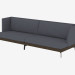 3D Modell Sofa gerade triple Div 292 - Vorschau