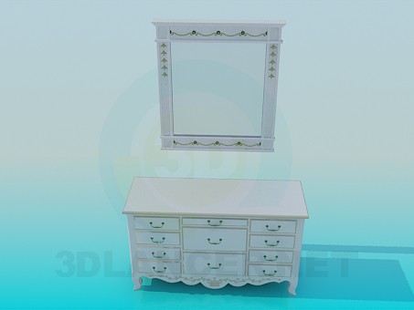 3d model Pier-glass - vista previa