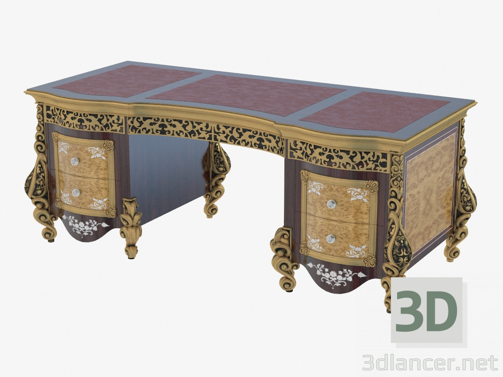 modèle 3D Bureau de style classique 518 - preview