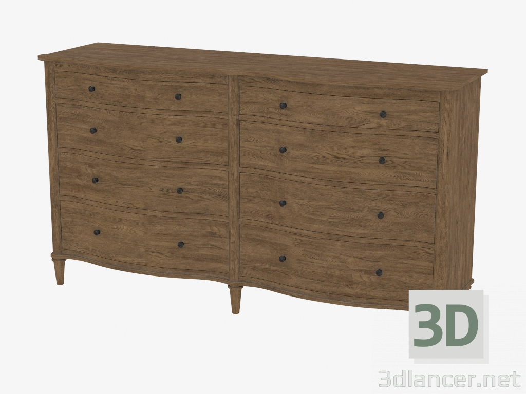 3d модель Комод двухсекционный BAXLEY DOUBLE DRESSER (8850.1123) – превью