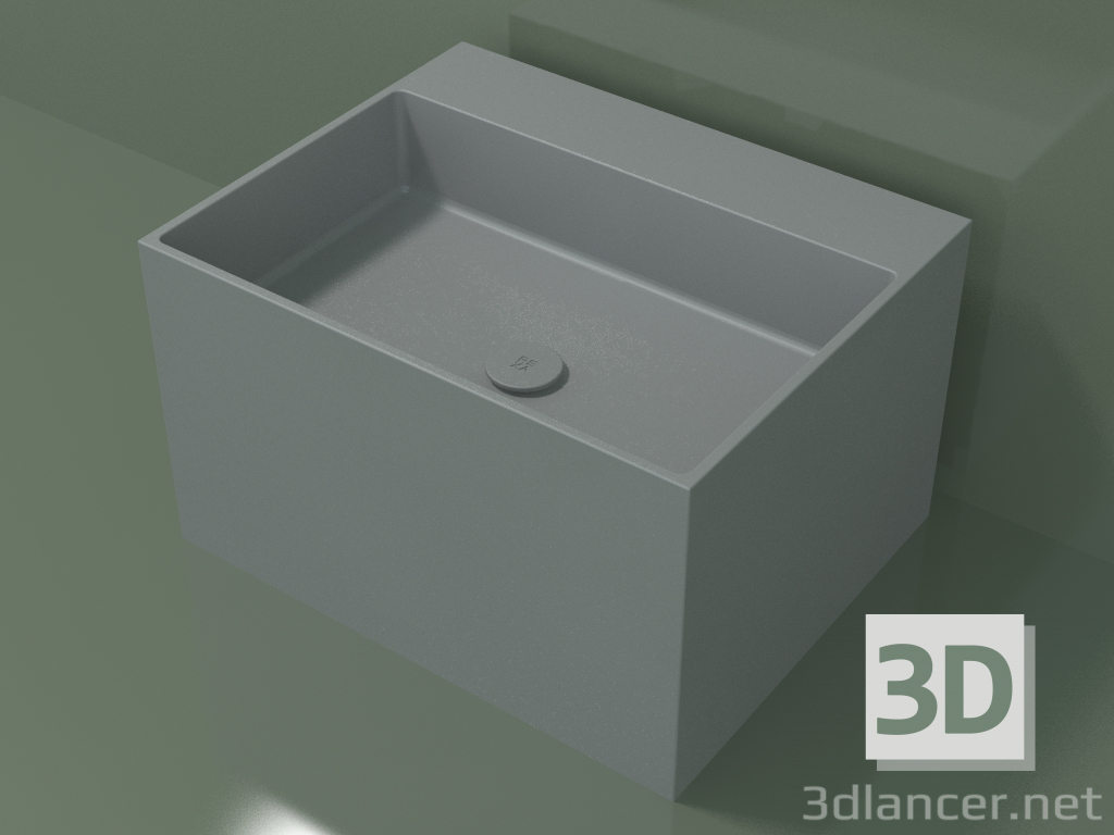 3d model Lavabo sobre encimera (01UN32302, Silver Grey C35, L 60, P 48, H 36 cm) - vista previa