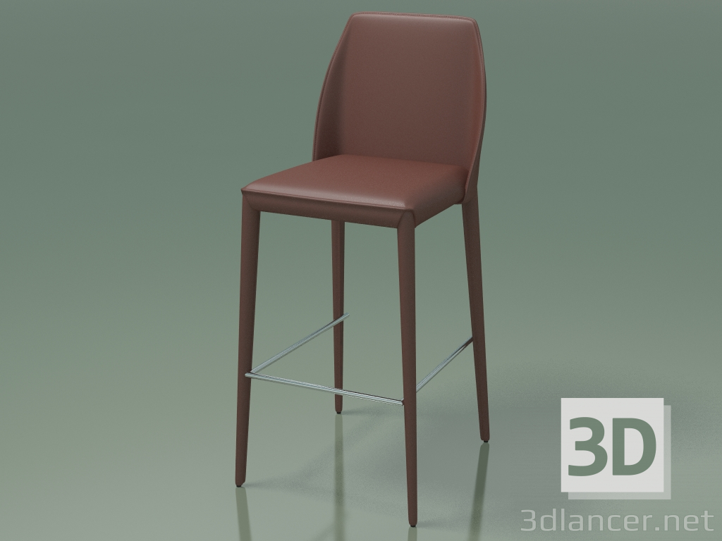 modello 3D Sedia mezzo bar Marco (114275, marrone scuro) - anteprima