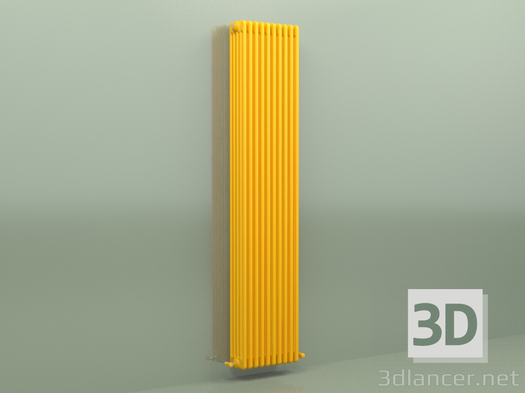 modello 3D Radiatore TESI 5 (H 2200 10EL, Giallo melone - RAL 1028) - anteprima