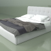 Modelo 3d Cama de casal Bari 1,6 m - preview