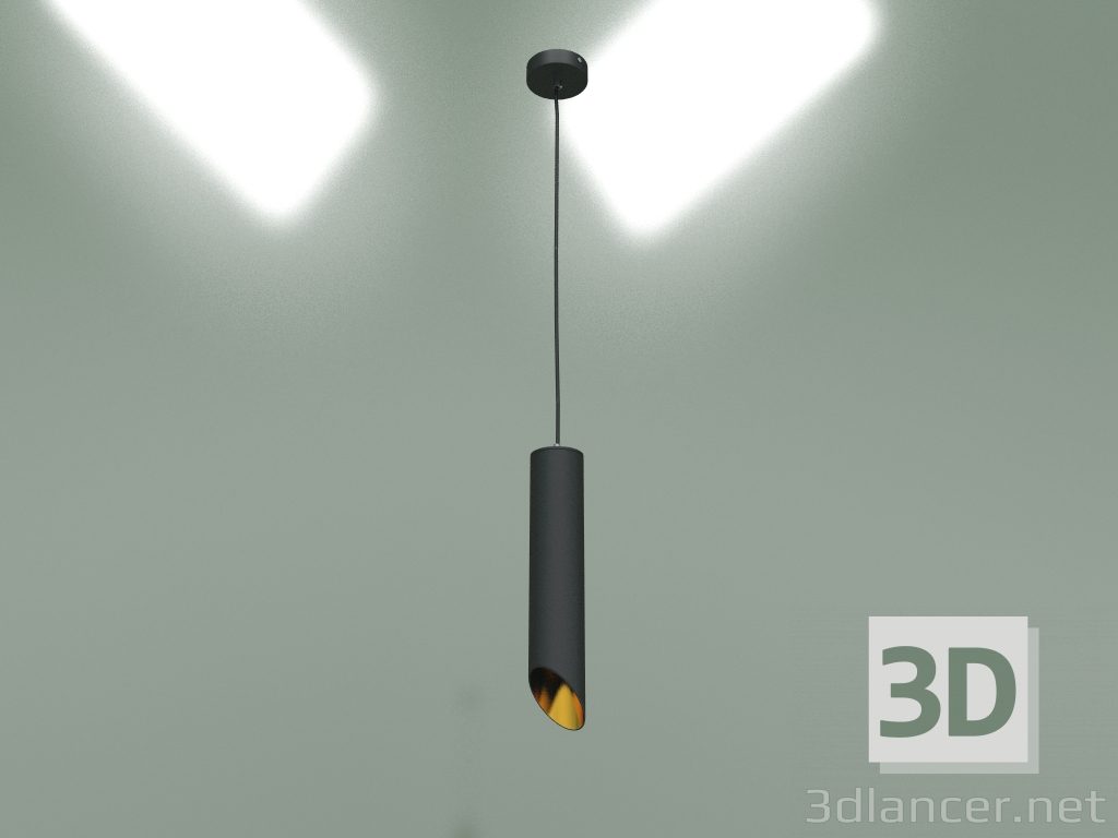 Modelo 3d Luminária pendente 7011 MR16 BK-GD (preto-ouro) - preview