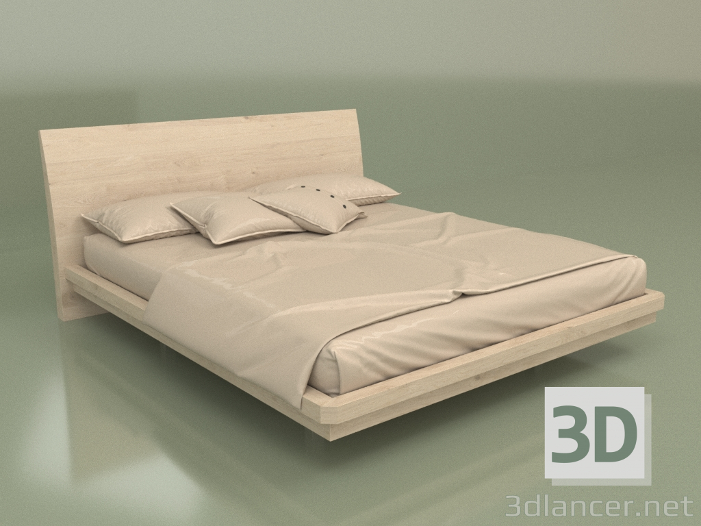 3d model Cama matrimonio Mn 2018 (Champagne) - vista previa