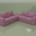 3D Modell Ecksofa mit Puff Morti (Lounge 15) - Vorschau