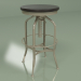 3d model Bar stool Toledo Rondeau without back (solid willow, dark brown) - preview