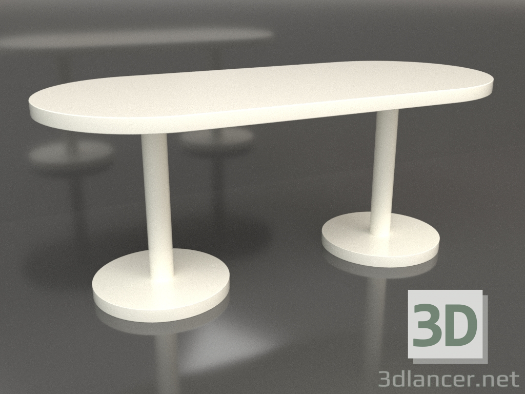 modello 3D Tavolo da pranzo (1800x800x750, colore plastica bianco) - anteprima