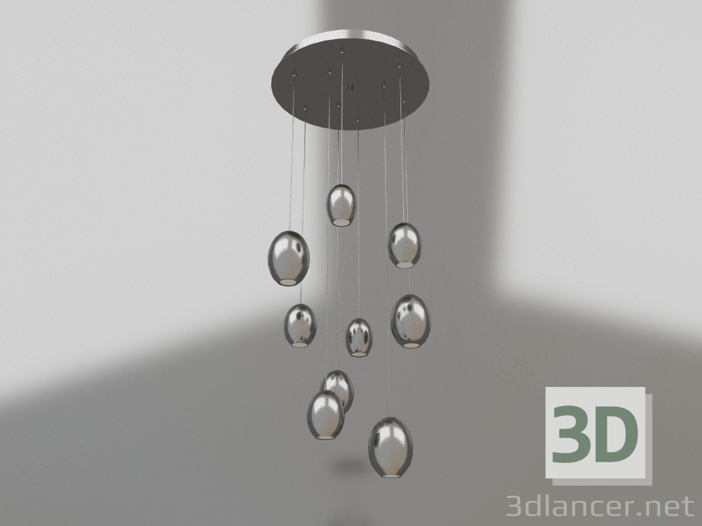 3d model Chandelier Meteorite (08025) - preview