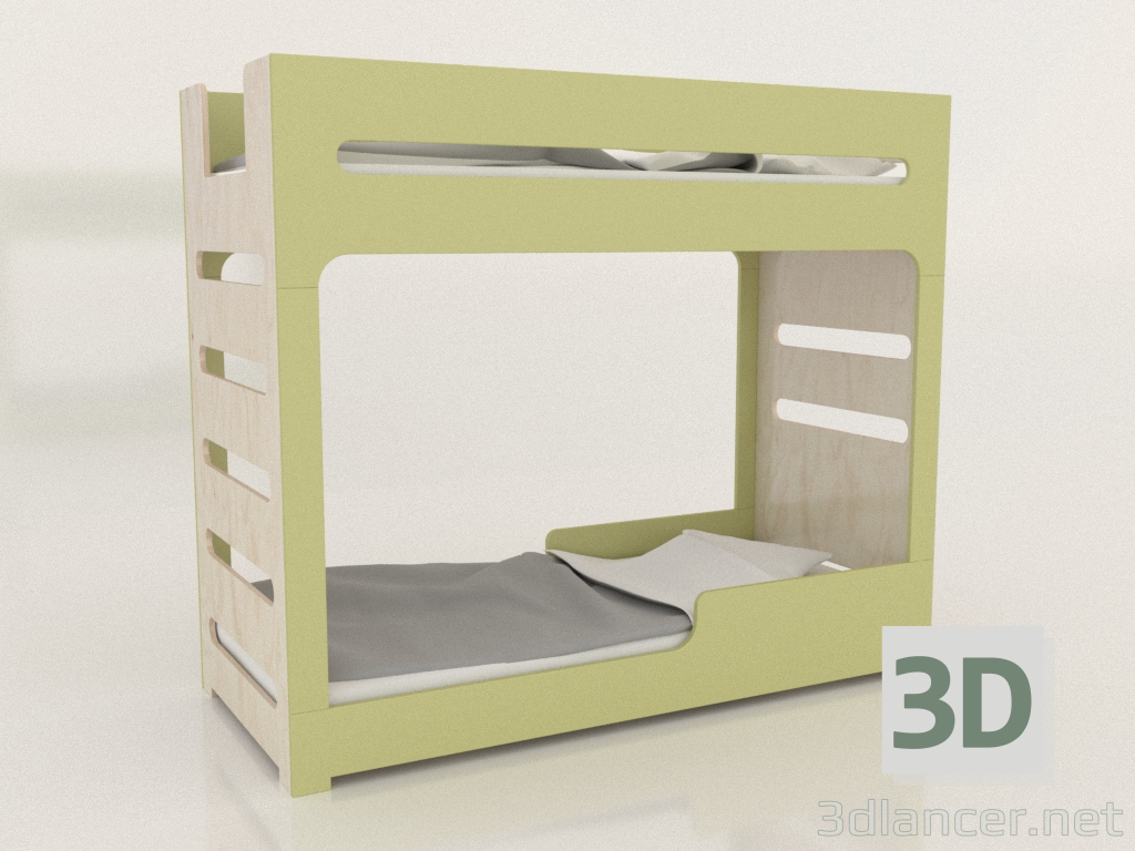 modello 3D Letto a castello MODE F (UDDFA1) - anteprima