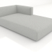 3d model Chaise longue (XL) 103x205 con reposabrazos a la derecha - vista previa