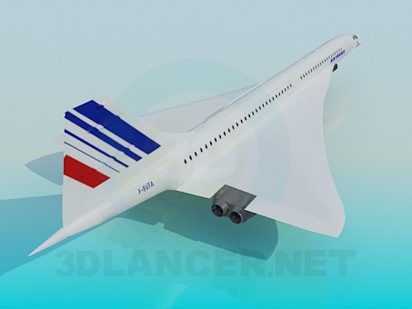 Modelo 3d Concorde - preview