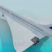 Modelo 3d Concorde - preview