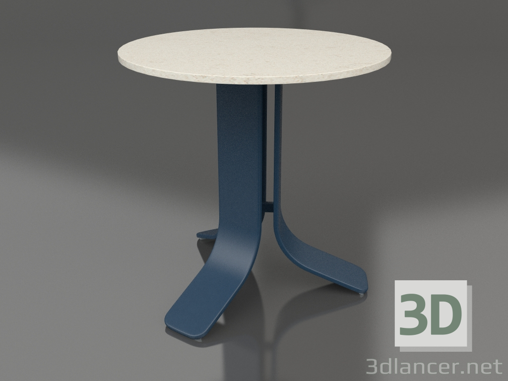 3d модель Стол кофейный Ø50 (Grey blue, DEKTON Danae) – превью