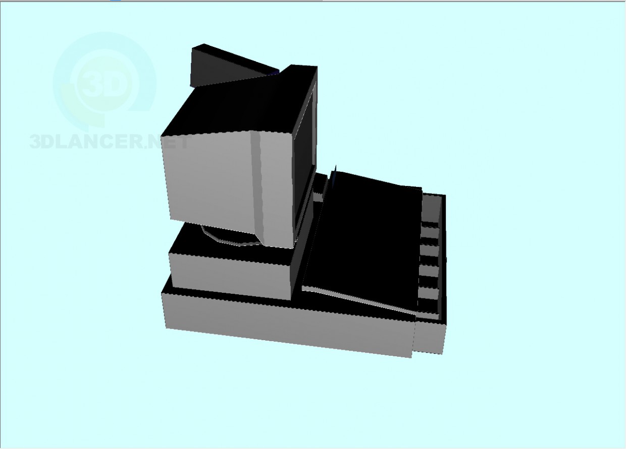 modèle 3D trésorerie mashines - preview