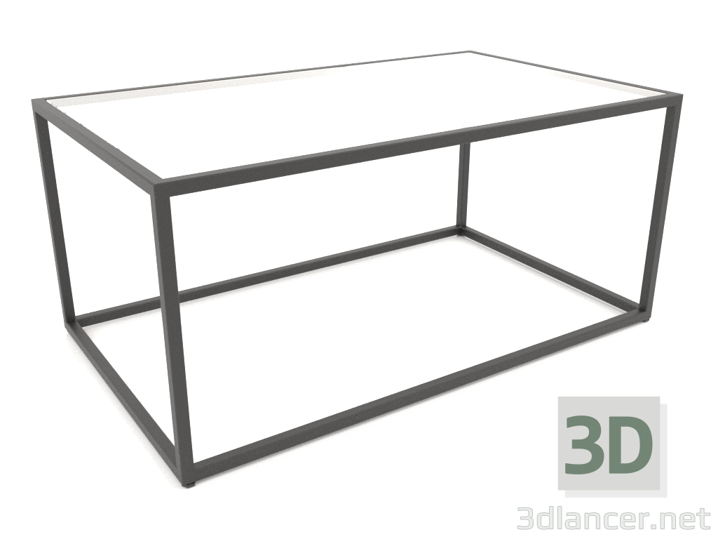 3d model Rectangular coffee table (GLASS, 100X60X50) - preview