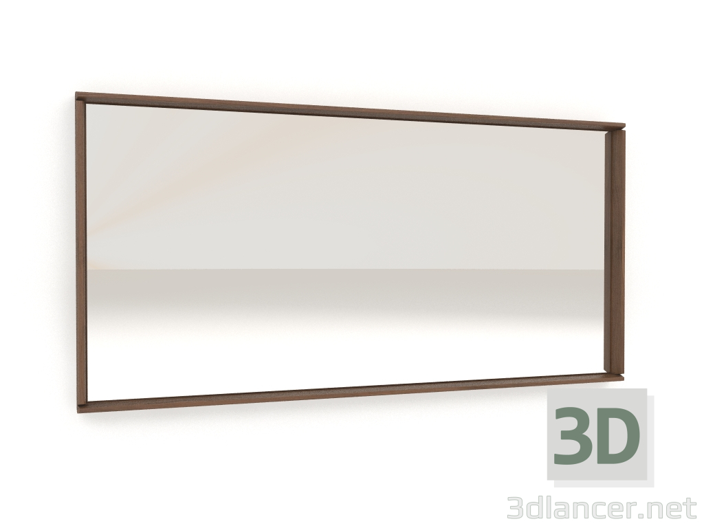 Modelo 3d Espelho com acabamento em folheado de nogueira F (119,5 x 5,5 x 59,5 cm) - preview